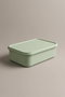 Hermia Set de Cajas de Almuerzo de 2 Piezas Verde y Amarillo